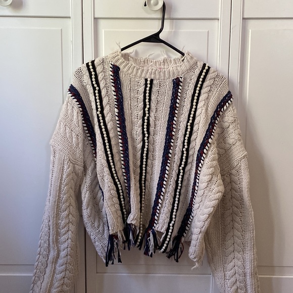 NIWIY distressed knit sweater with beads - Picture 3 of 3